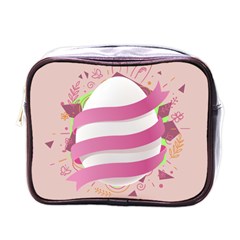 Easter Egg Colorful Spring Color Mini Toiletries Bag (One Side)