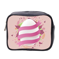 Easter Egg Colorful Spring Color Mini Toiletries Bag (two Sides) by Pakrebo