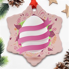 Easter Egg Colorful Spring Color Ornament (Snowflake)