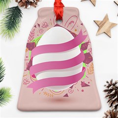 Easter Egg Colorful Spring Color Bell Ornament (Two Sides)