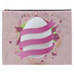 Easter Egg Colorful Spring Color Cosmetic Bag (xxxl) by Pakrebo