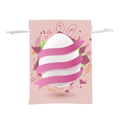 Easter Egg Colorful Spring Color Lightweight Drawstring Pouch (L)