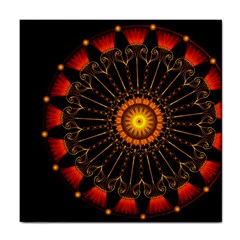 Ornaments Filigree Bright Tile Coaster by Pakrebo