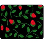 Roses Flowers Spring Flower Nature Fleece Blanket (Medium)  60 x50  Blanket Front