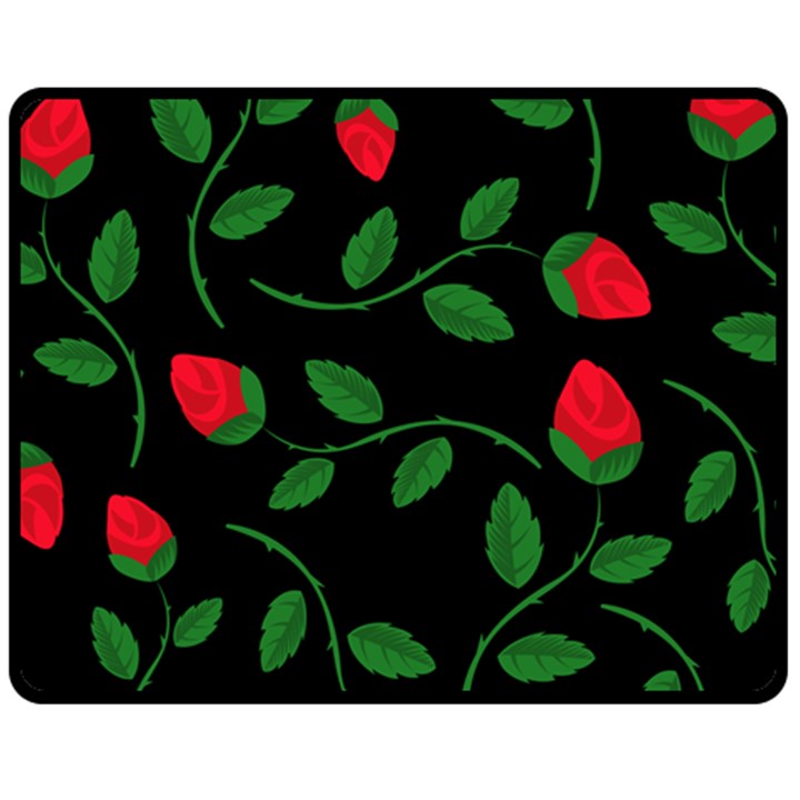 Roses Flowers Spring Flower Nature Fleece Blanket (Medium) 