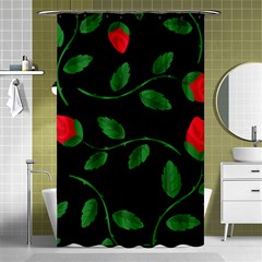 Roses Flowers Spring Flower Nature Shower Curtain 48  X 72  (small)  by Pakrebo