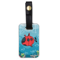 Dive Scuba Ocean Sea Water Fish Luggage Tag (one Side) by Pakrebo