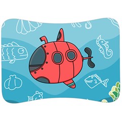 Dive Scuba Ocean Sea Water Fish Velour Seat Head Rest Cushion by Pakrebo