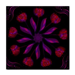 Background Purple Black Red Tile Coaster by Pakrebo