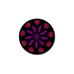 Background Purple Black Red Golf Ball Marker by Pakrebo