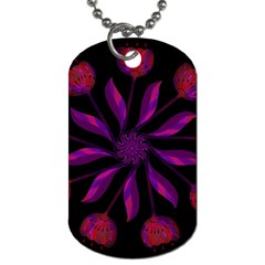 Background Purple Black Red Dog Tag (two Sides) by Pakrebo