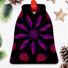 Background Purple Black Red Ornament (bell) by Pakrebo