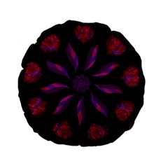 Background Purple Black Red Standard 15  Premium Flano Round Cushions