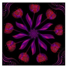 Background Purple Black Red Large Satin Scarf (square) by Pakrebo