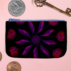 Background Purple Black Red Large Coin Purse by Pakrebo