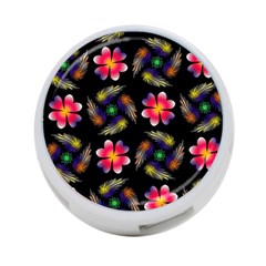 Pattern Flowers Wallpaper 4-port Usb Hub (two Sides) by Pakrebo