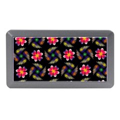 Pattern Flowers Wallpaper Memory Card Reader (mini) by Pakrebo