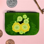 Buttercup Ranunculus Globe Flower Mini Coin Purse Front