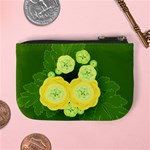 Buttercup Ranunculus Globe Flower Mini Coin Purse Back