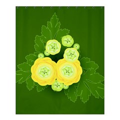 Buttercup Ranunculus Globe Flower Shower Curtain 60  X 72  (medium)  by Pakrebo