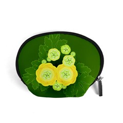 Buttercup Ranunculus Globe Flower Accessory Pouch (small) by Pakrebo