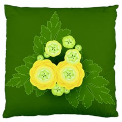 Buttercup Ranunculus Globe Flower Standard Flano Cushion Case (one Side) by Pakrebo