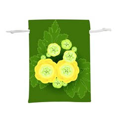 Buttercup Ranunculus Globe Flower Lightweight Drawstring Pouch (s) by Pakrebo