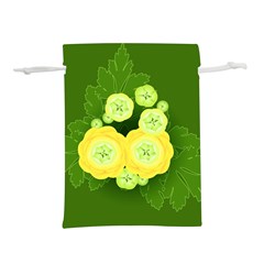 Buttercup Ranunculus Globe Flower Lightweight Drawstring Pouch (l) by Pakrebo