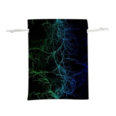 Fractal Lines Wallpaper Backdrop Lightweight Drawstring Pouch (l)