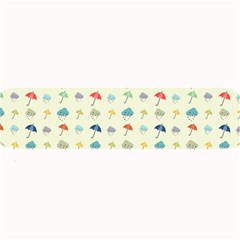 Clouds And Umbrellas Seasons Pattern Large Bar Mats by Pakrebo