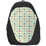 Clouds And Umbrellas Seasons Pattern Backpack Bag Front