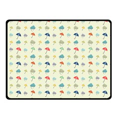 Clouds And Umbrellas Seasons Pattern Double Sided Fleece Blanket (small)  by Pakrebo