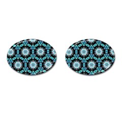 Backgrounds Pattern Wallpaper Cufflinks (oval)