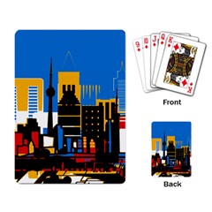 Architecture City House Window Playing Cards Single Design (rectangle) by Pakrebo