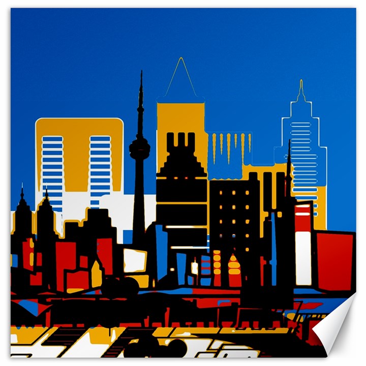 Architecture City House Window Canvas 20  x 20 