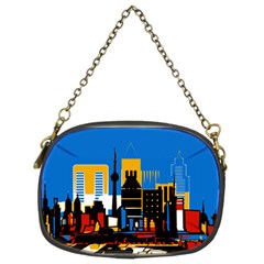 Architecture City House Window Chain Purse (two Sides) by Pakrebo