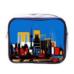 Architecture City House Window Mini Toiletries Bag (one Side) by Pakrebo