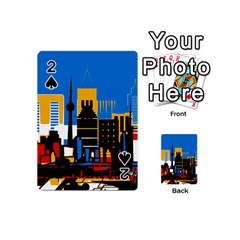 Architecture City House Window Playing Cards 54 Designs (mini) by Pakrebo