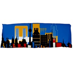 Architecture City House Window Body Pillow Case (dakimakura) by Pakrebo