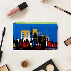 Architecture City House Window Cosmetic Bag (xs) by Pakrebo