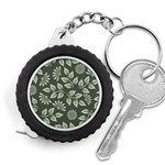 Flowers Pattern Spring Green Measuring Tape Front