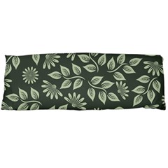 Flowers Pattern Spring Green Body Pillow Case (dakimakura) by Pakrebo