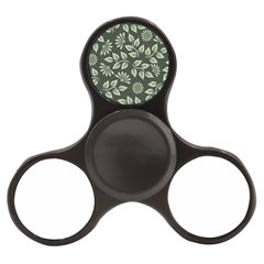 Flowers Pattern Spring Green Finger Spinner by Pakrebo