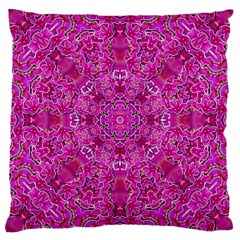 Flowering And Blooming To Bring Happiness Large Cushion Case (one Side) by pepitasart