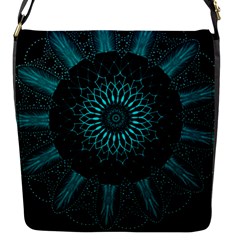 Ornament District Turquoise Flap Closure Messenger Bag (s)