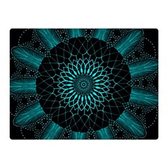 Ornament District Turquoise Double Sided Flano Blanket (mini)  by Pakrebo