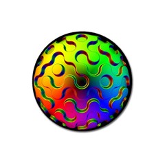 Ball Sphere Digital Art Fractals Magnet 3  (round) by Pakrebo