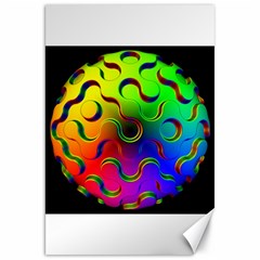 Ball Sphere Digital Art Fractals Canvas 20  X 30 