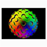 Ball Sphere Digital Art Fractals Large Glasses Cloth (2 Sides) Front