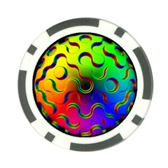 Ball Sphere Digital Art Fractals Poker Chip Card Guard by Pakrebo